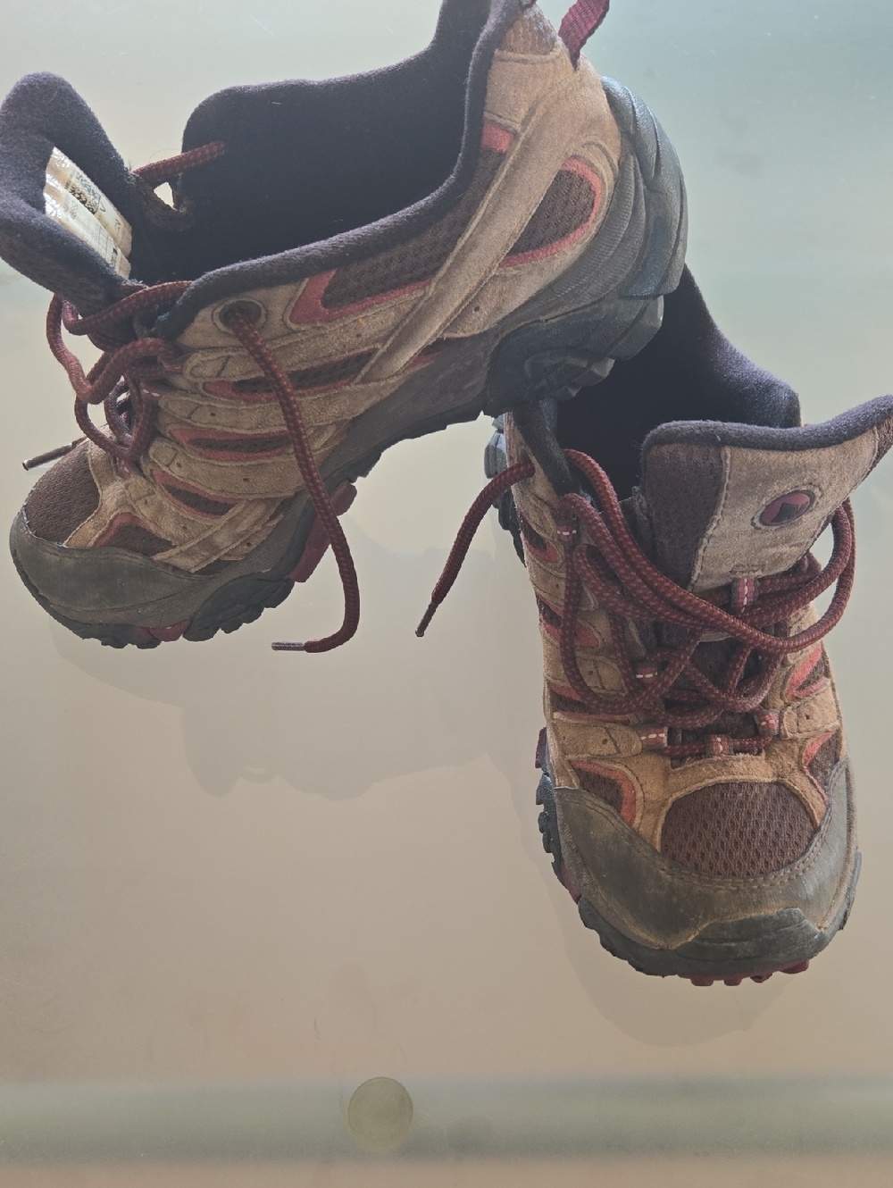 Merrell Women's Brown and Burgundy Hiking Sneakers